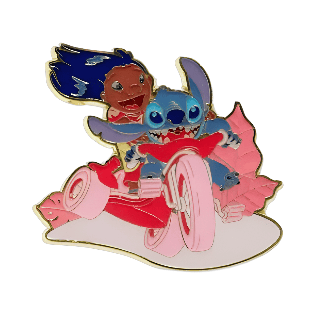 Stitch and Lilo Tricycle in Red Disney pin