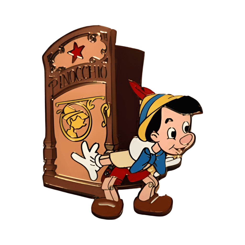 Pinocchio - Dressing Room Door Disney pin