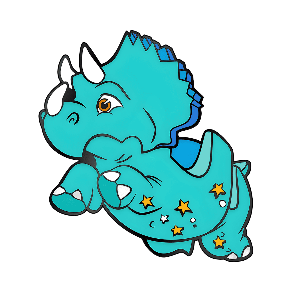 Triceratops Spins (Trixie) Disney pin