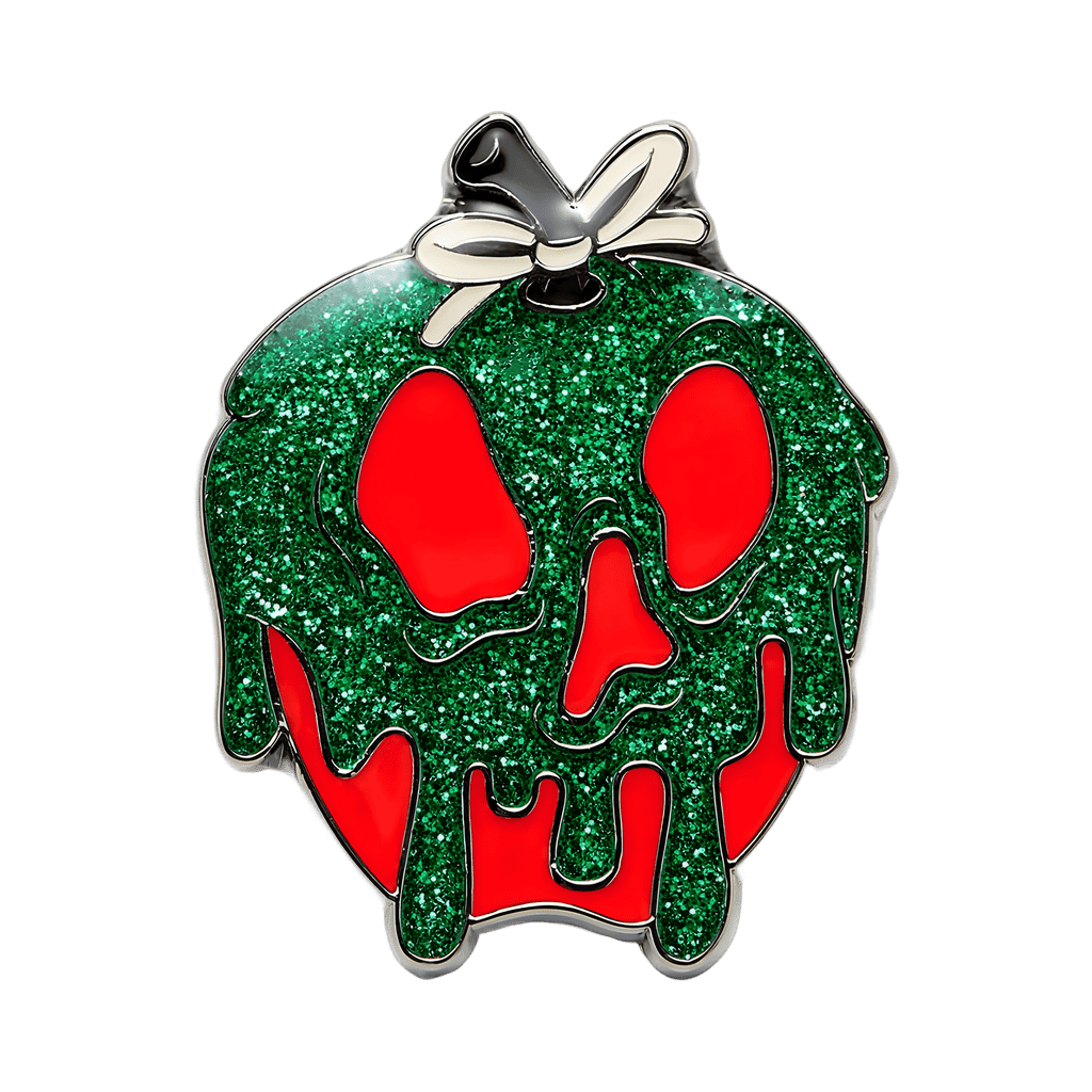 Poison apple glitter Disney pin