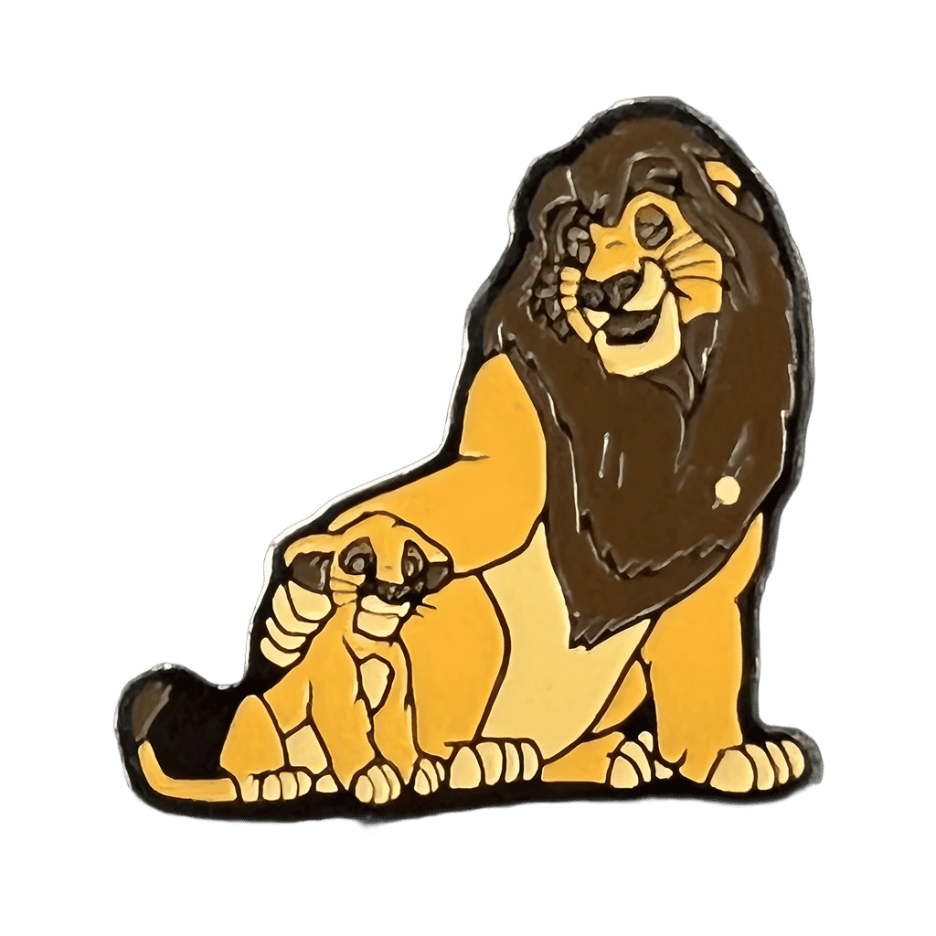 Simba and Mufasa Disney pin