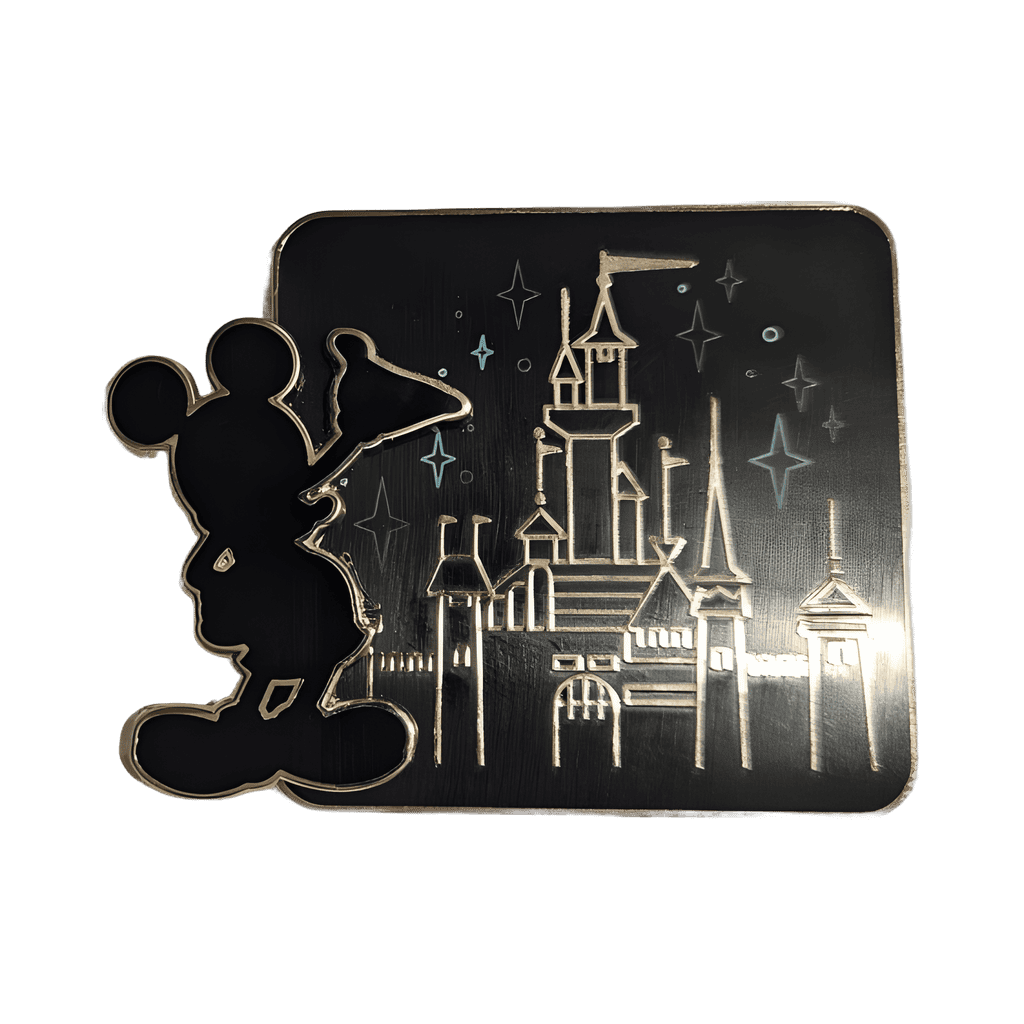 Mickey Mouse and Castle silhouettes Disney pin