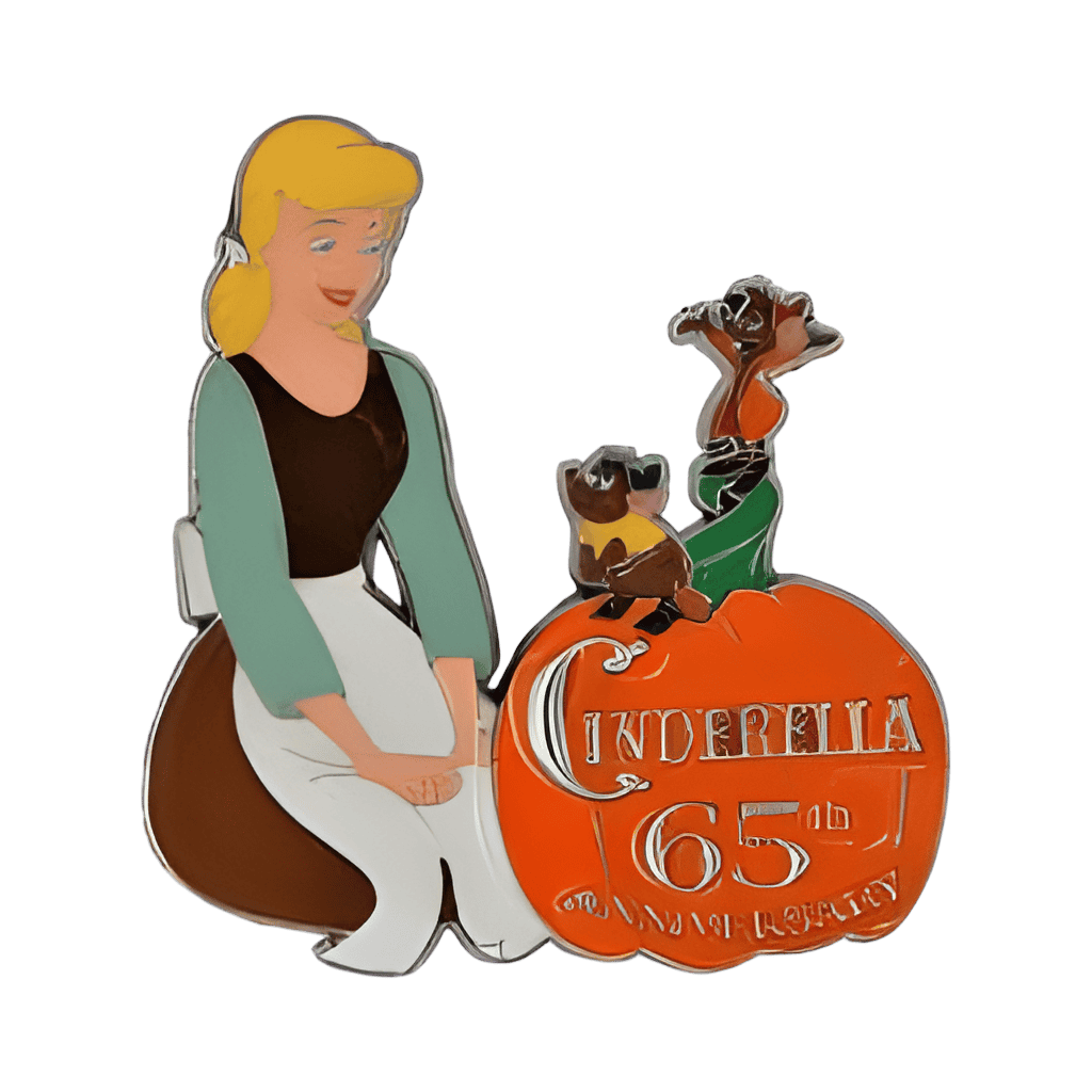 Cinderella, Jaq, and Gus Disney pin