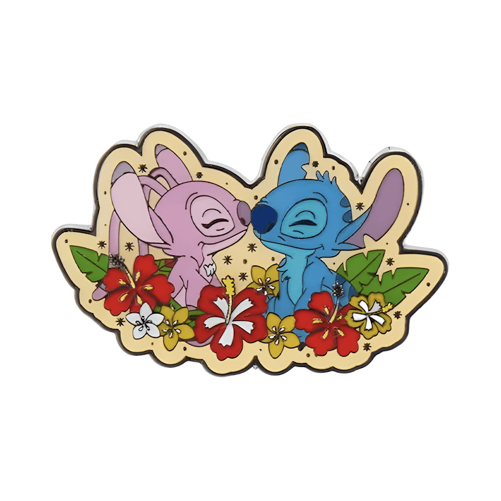 Angel and Stitch Nose Touching Disney pin