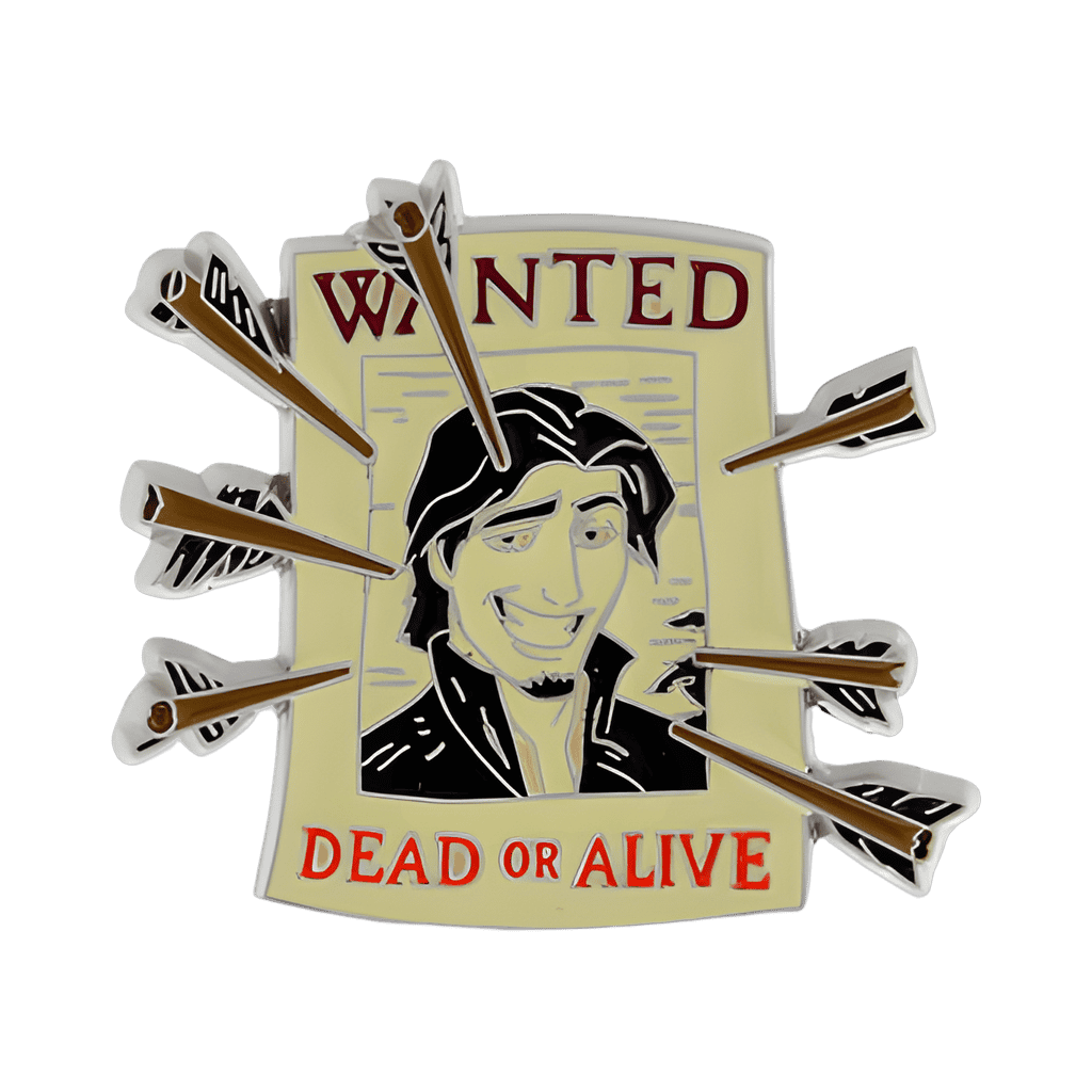Flynn Rider Wanted Poster Disney pin