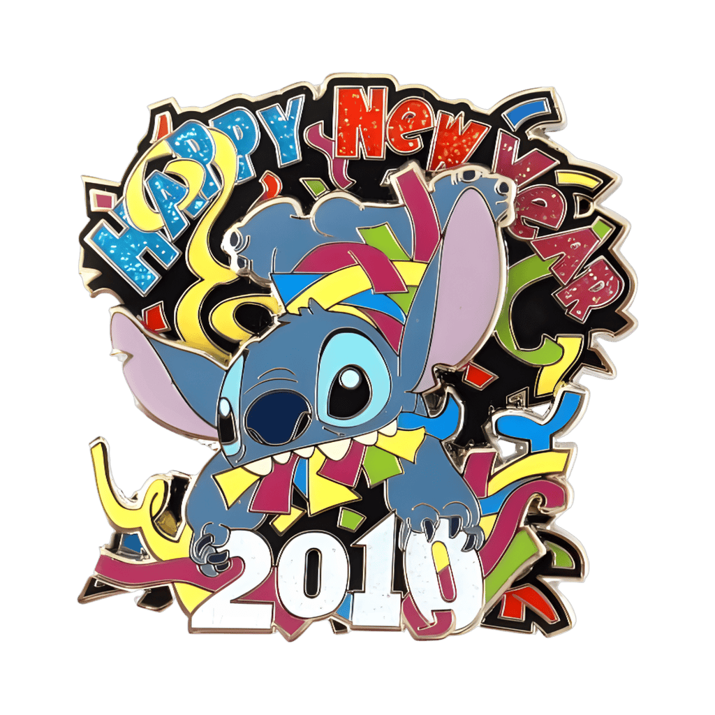 Happy New Year Stitch 2010 Disney pin