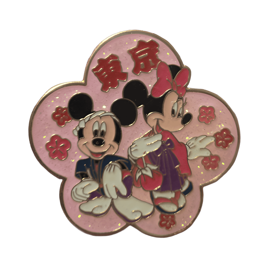 Mickey and Minnie in Japan Disney pin