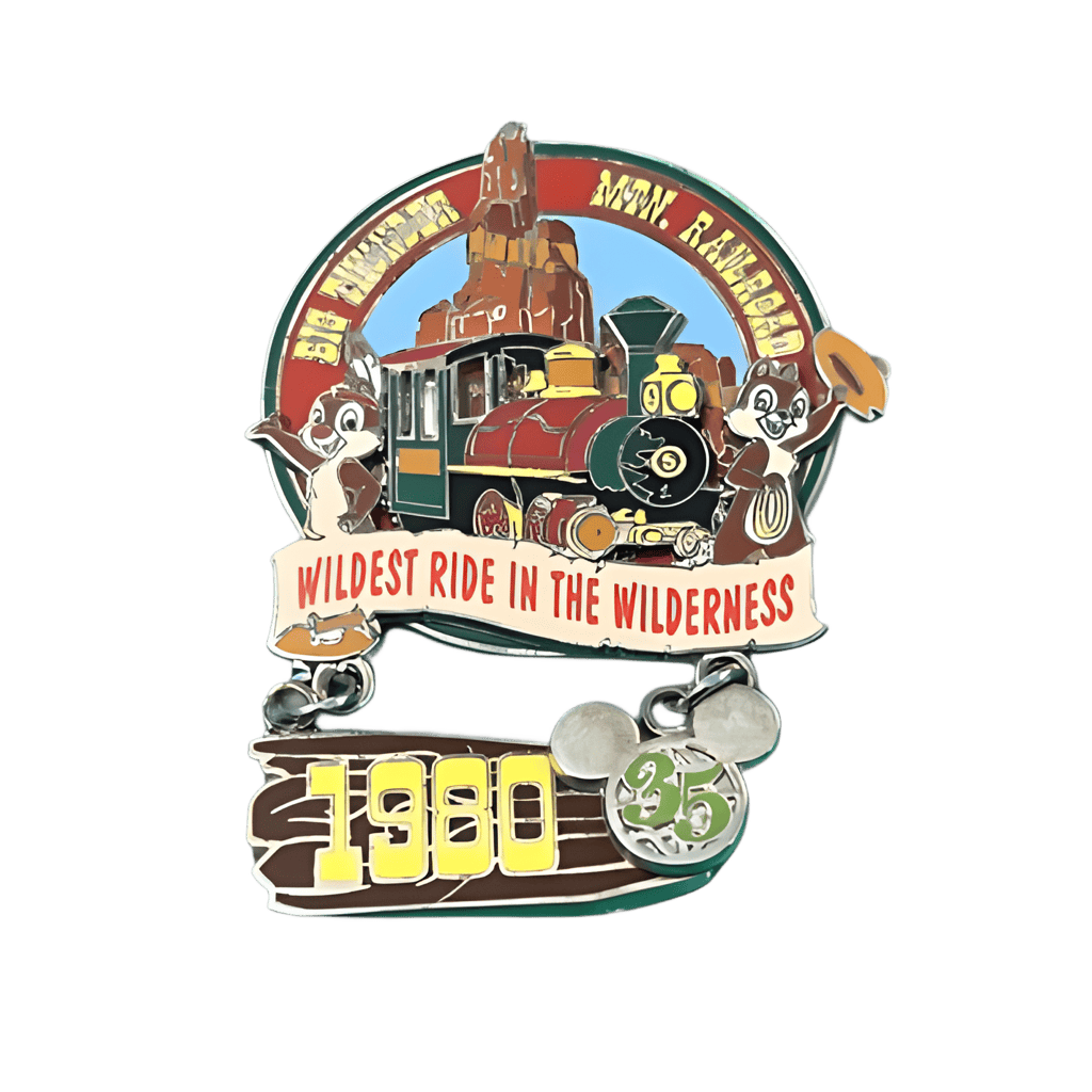 1980 - Chip and Dale Big Thunder Mountain Railroad Opens Disney pin