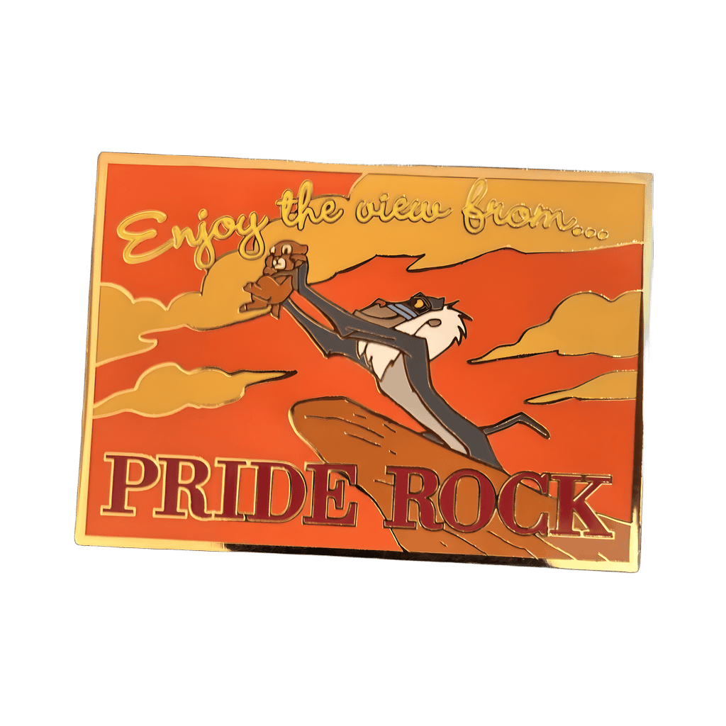 Simba and Rafiki at Pride Rock Disney pin