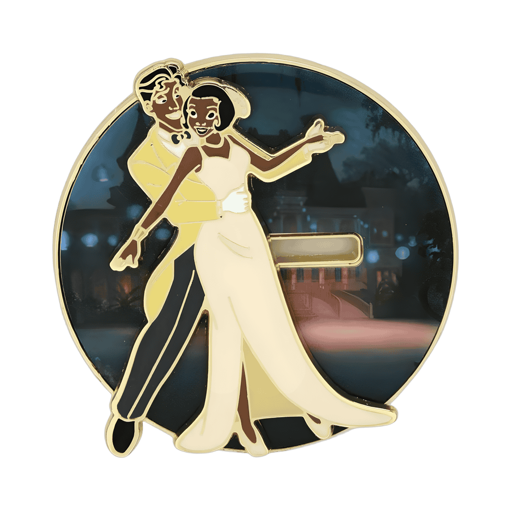 Tiana and Naveen Dancing Slider Disney pin