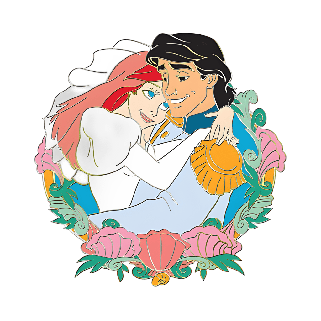 Ariel and Eric Disney pin