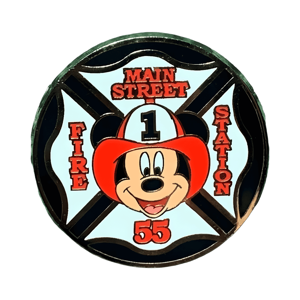 Main Street Firehouse 55 Emblem - Mickey & Friends Disney pin