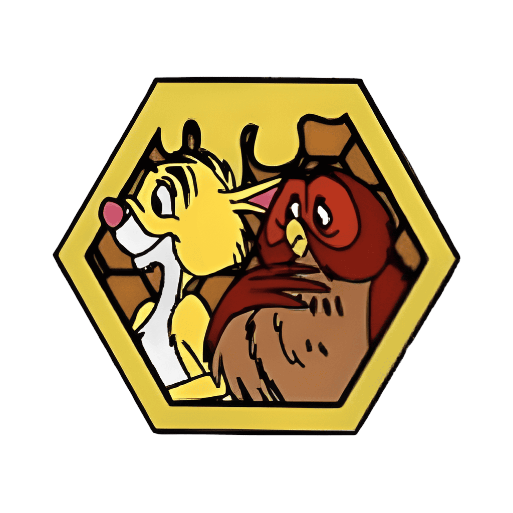 Rabbit and Owl Disney pin