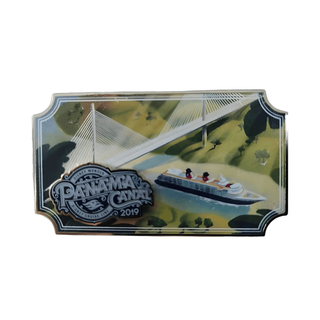 Disney Wonder 2019 Panama Canal Crossing pin on pin Disney pin