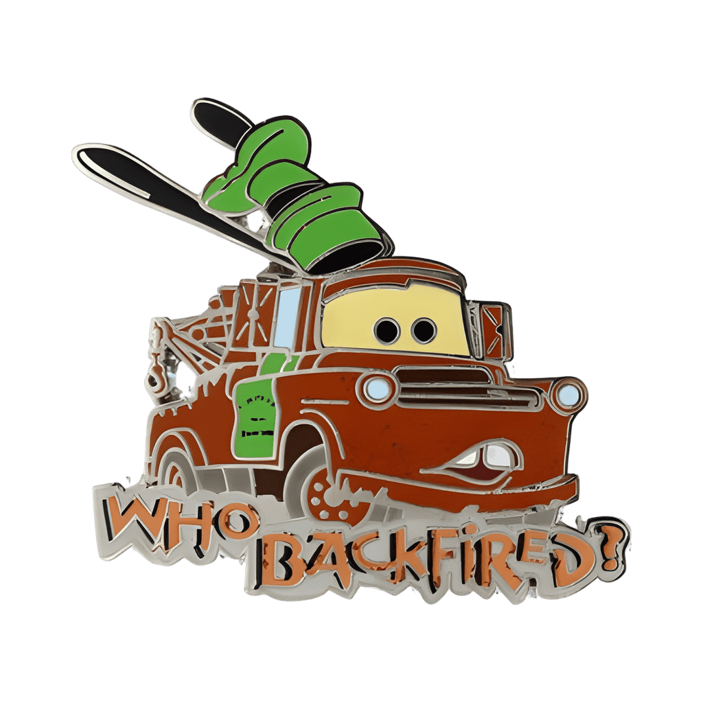 Cars - Tow Mater - 'Who Backfired?' Disney pin