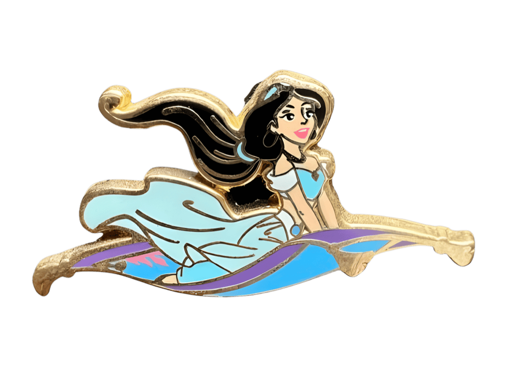 Jasmine on flying carpet Disney pin