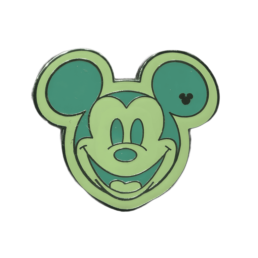 Colorful Mickeys Green Disney pin