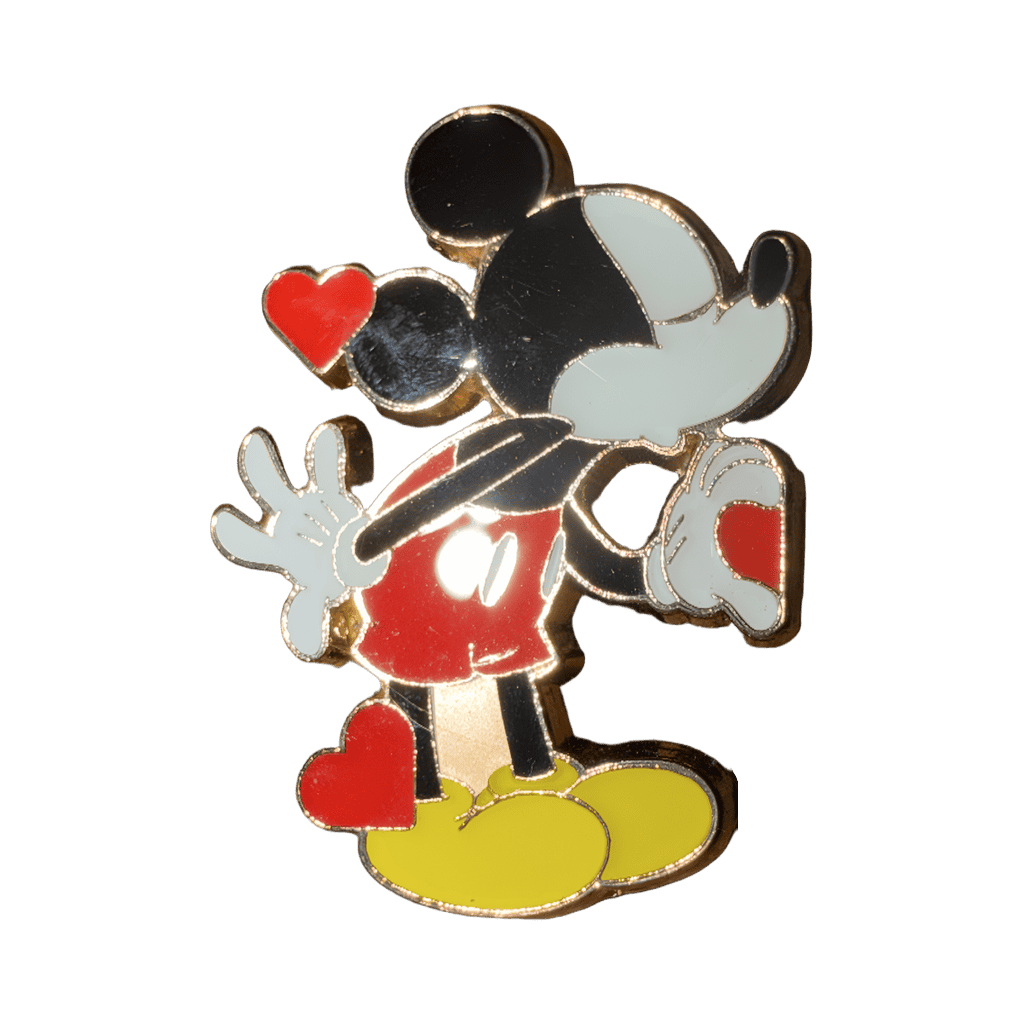 Mickey with Half Heart Disney pin