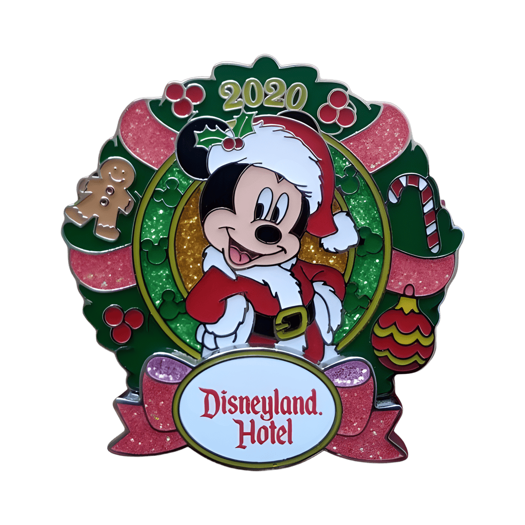 Disneyland Hotel - Santa Mickey Mouse Wreath Disney pin