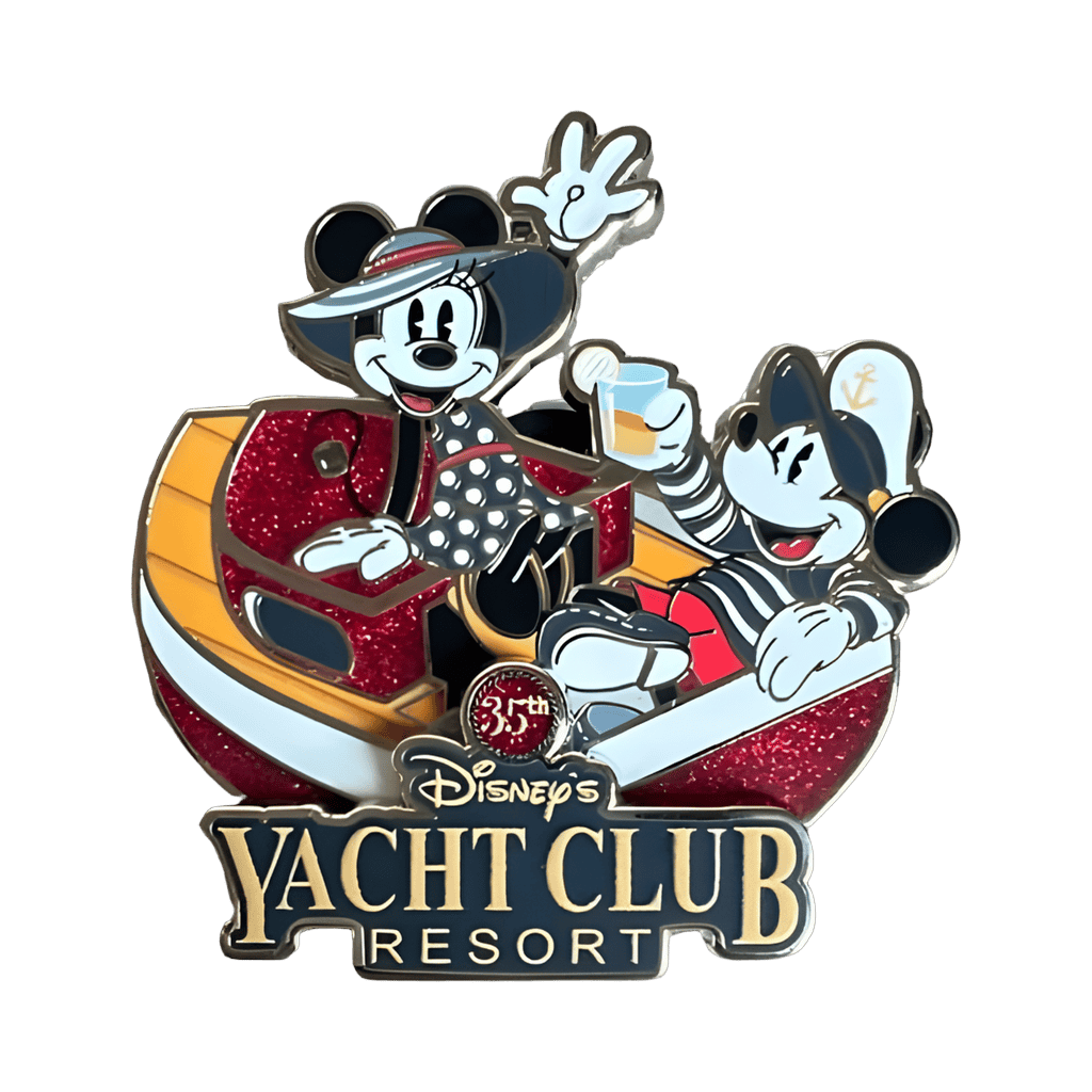 Mickey & Minnie 35th Yacht Club Anniversary Disney pin