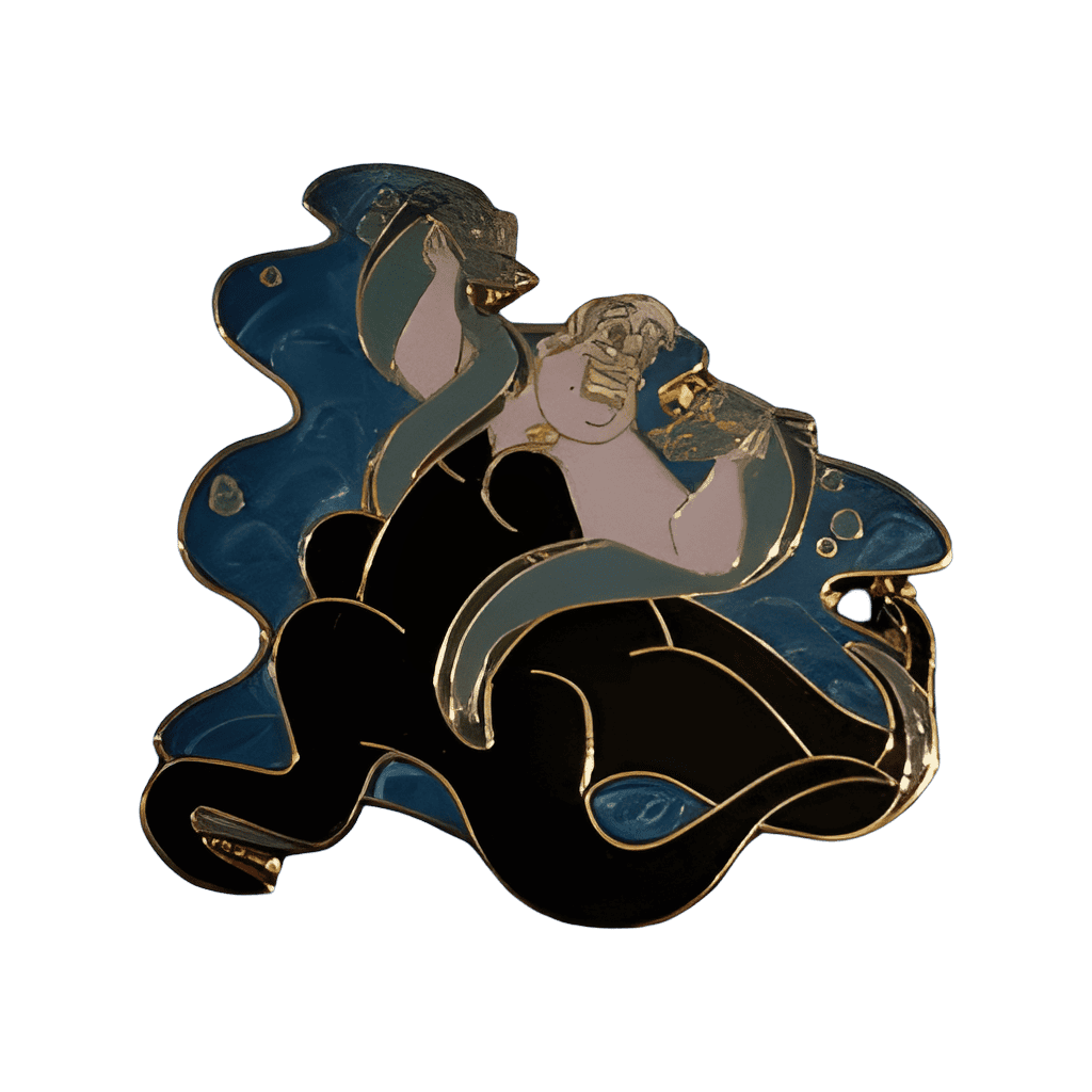Ursula with Flotsam and Jetsam Disney pin