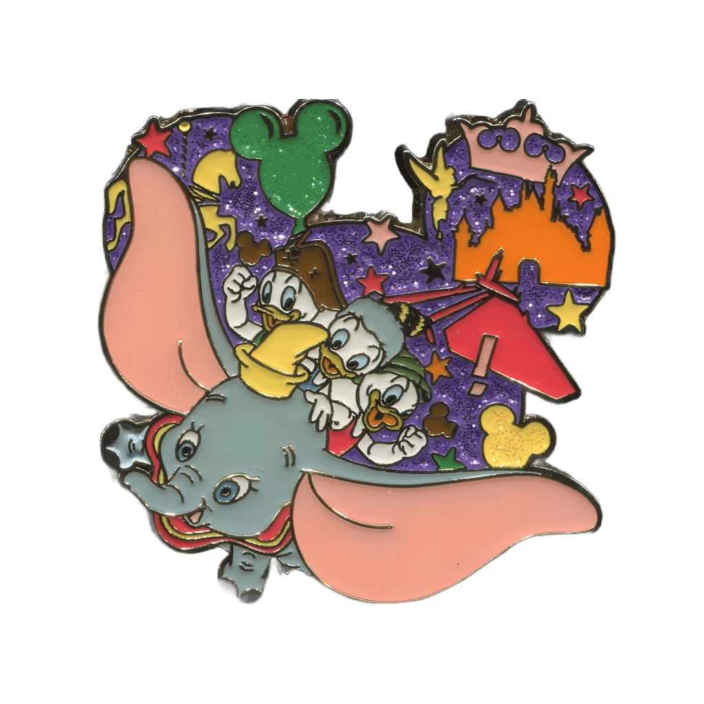 Dumbo with Huey, Dewey, and Louie Disney pin
