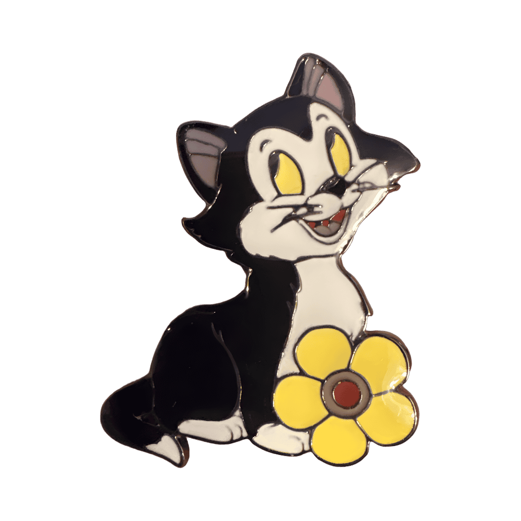 Figaro with Yellow Flower Disney pin
