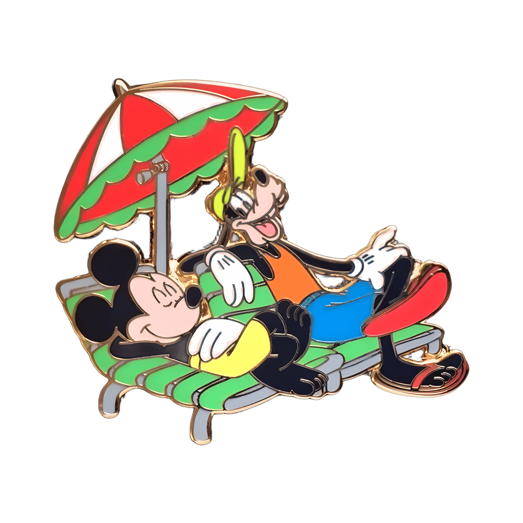 Mickey & Goofy at the Beach Disney pin