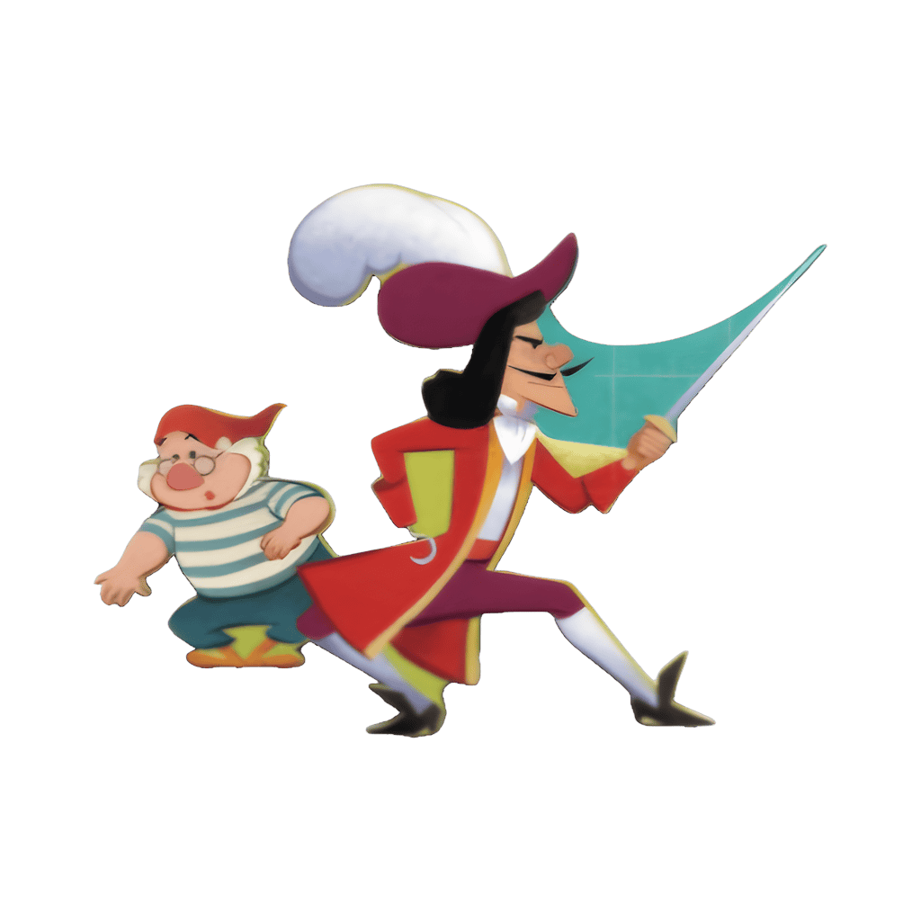 Peter Pan Map Set - Captain Hook and Mr. Smee Disney pin