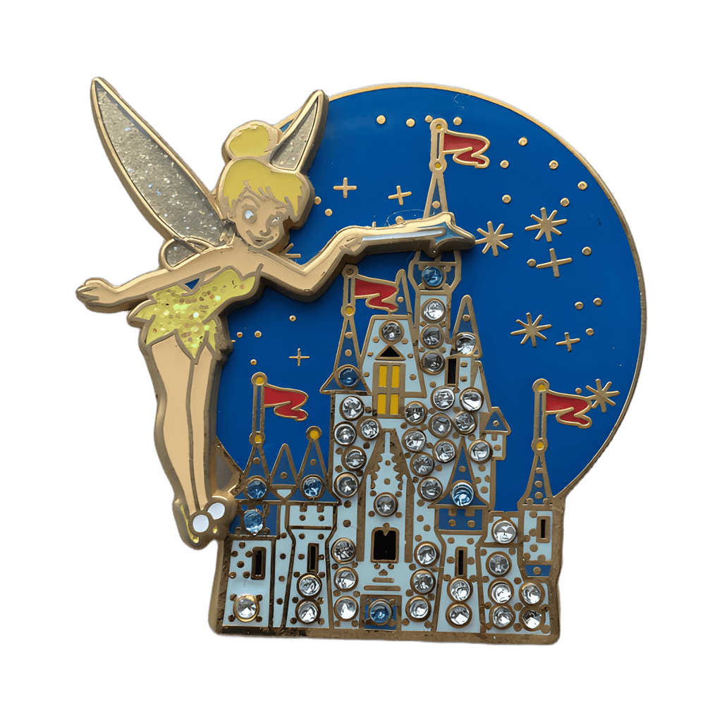 Jeweled Cinderella Castle w/Tinker Bell (3D) Disney pin