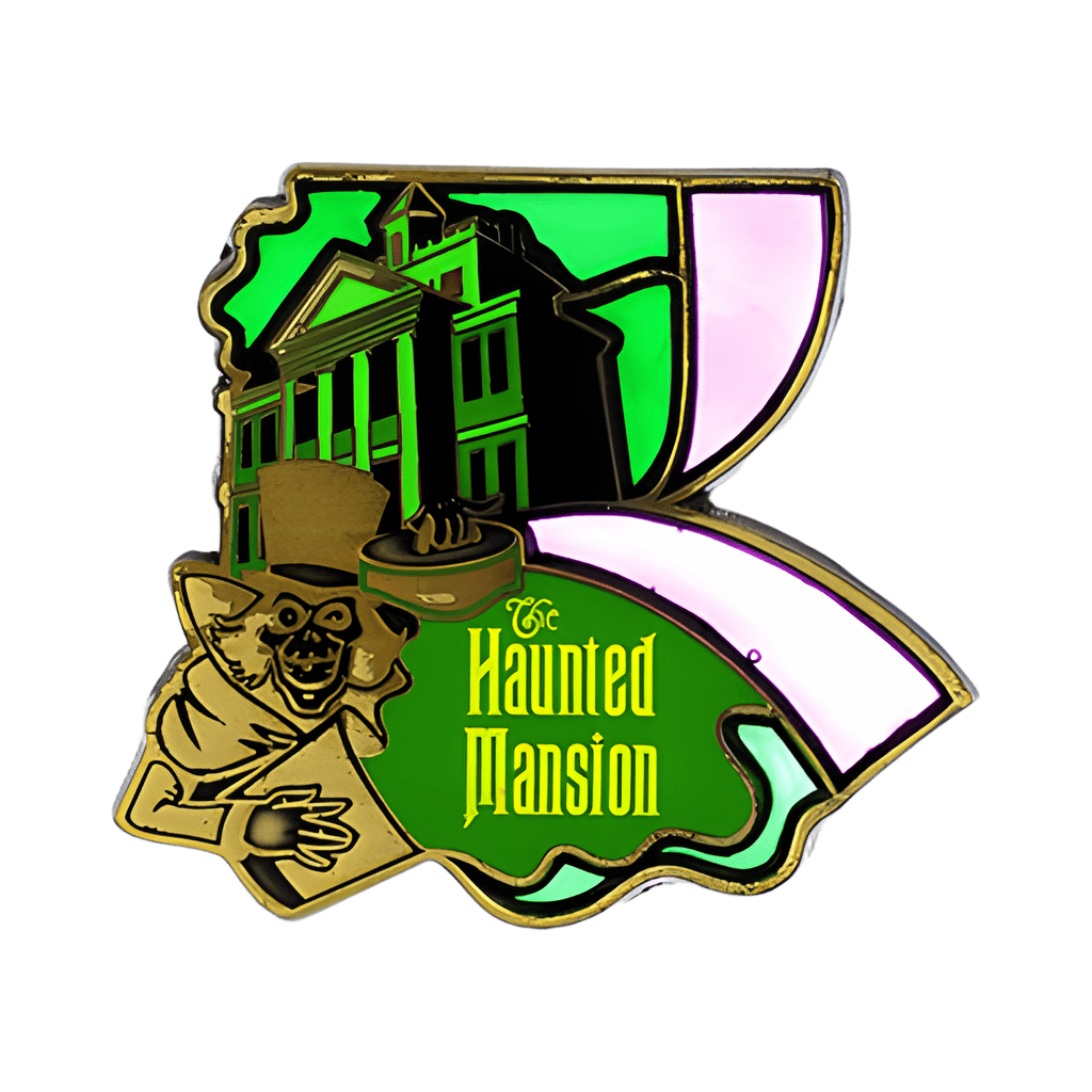 Stained Glass Puzzle Piece - Haunted Mansion Hatbox Ghost Annual Pass Holder Disney pin