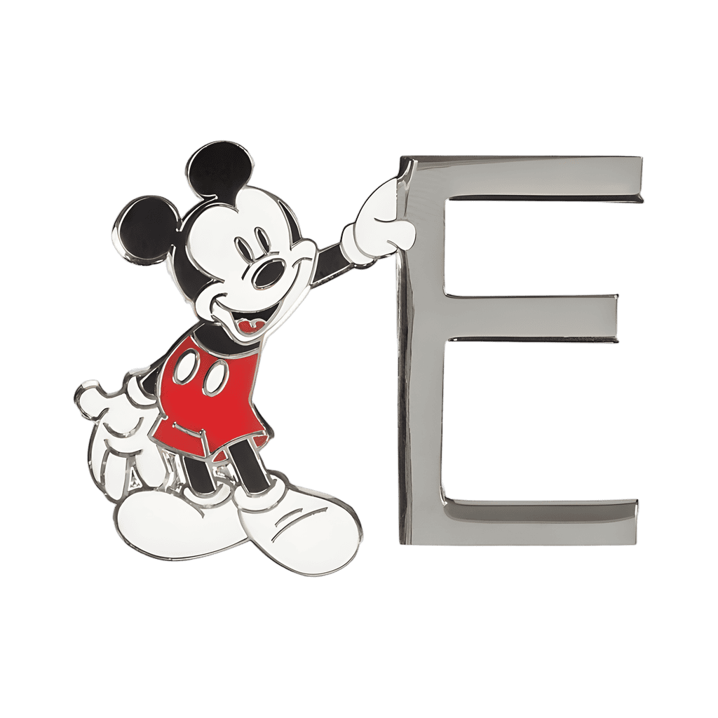 Mickey Mouse 'E' Letter Pin Disney pin