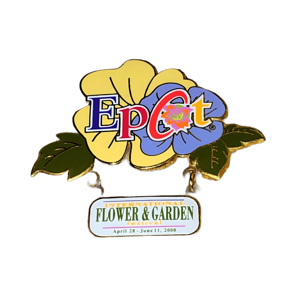 Epcot Flower and Garden Festival Logo Pin 2000 Disney pin