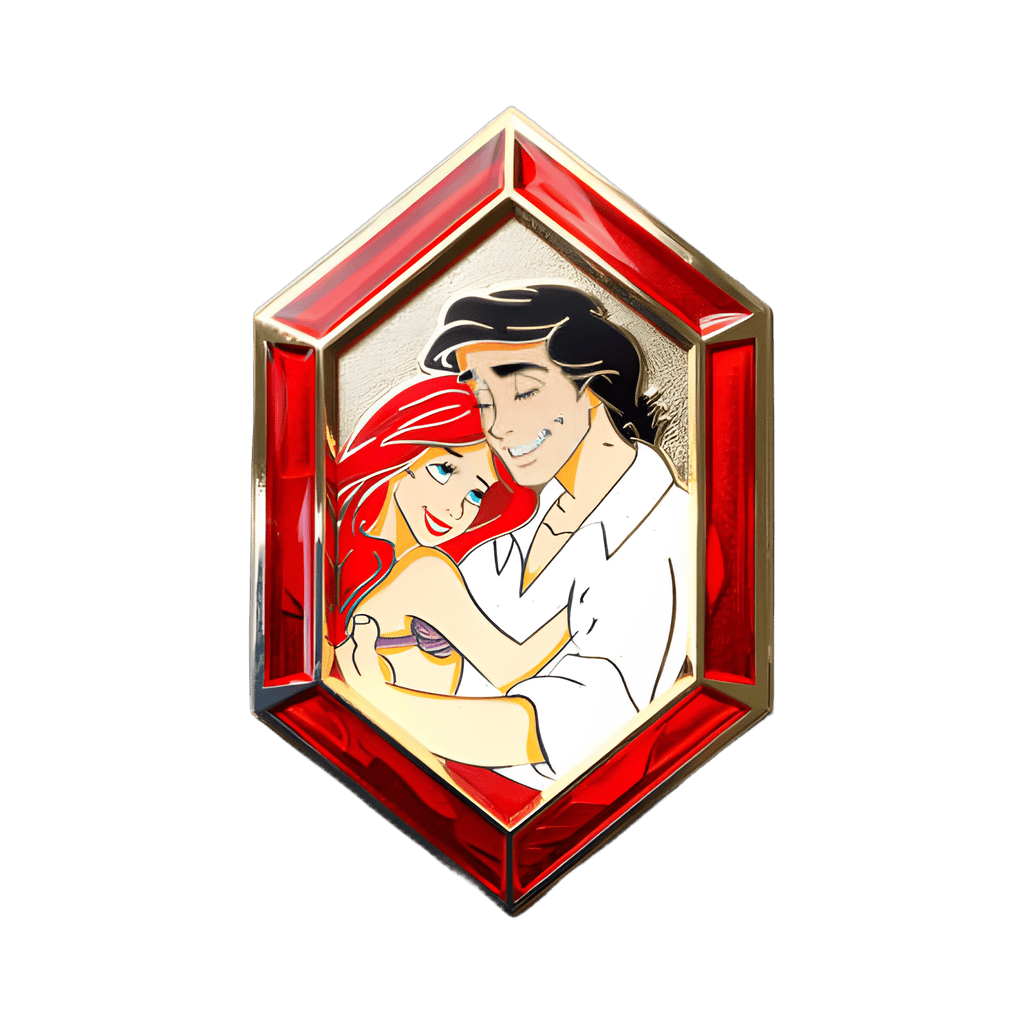Ariel and Eric Disney pin
