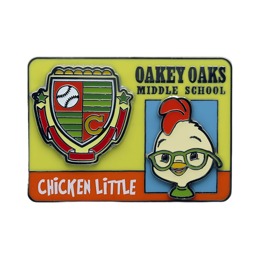 Chicken Little Oakey Oaks Middle School ID Disney pin