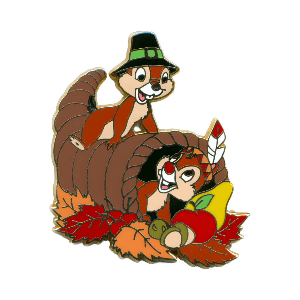 Chip & Dale Cornucopia Disney pin