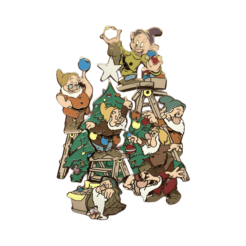 Seven (7) Dwarfs Christmas Tree Puzzle Disney pin