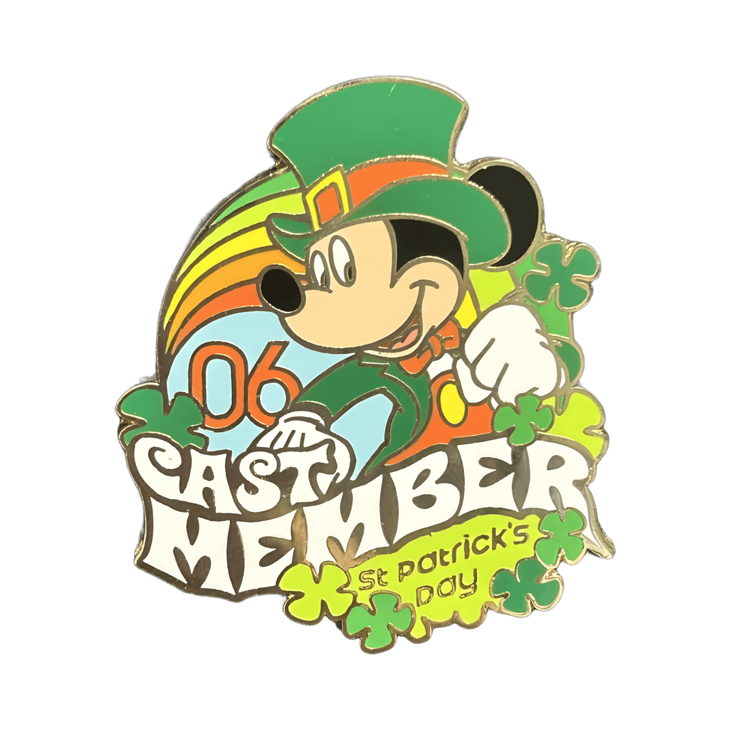 Cast Member St Patrick’s Day 06 Mickey Mouse Disney pin