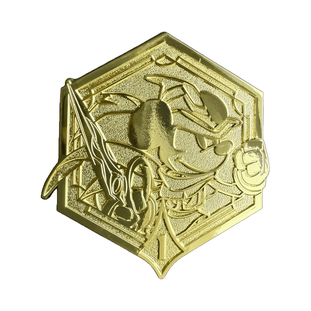 D23 Expo 2024 — First Anniversary Gold Brave Little Tailor Mickey Disney pin