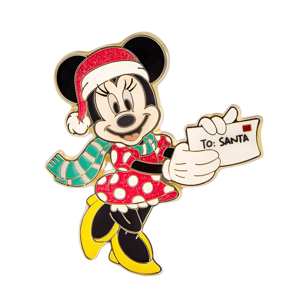 Minnie Mouse Letter To Santa Disney pin