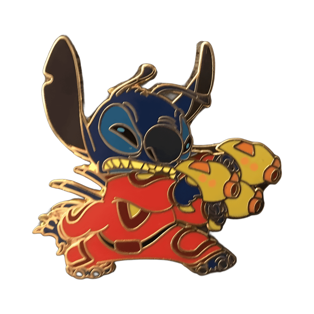 Stitch with Blasters Disney pin