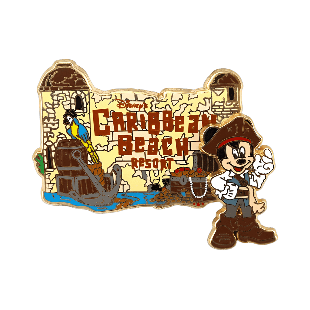 Disney's Caribbean Beach Resort - Pirate Mickey Disney pin