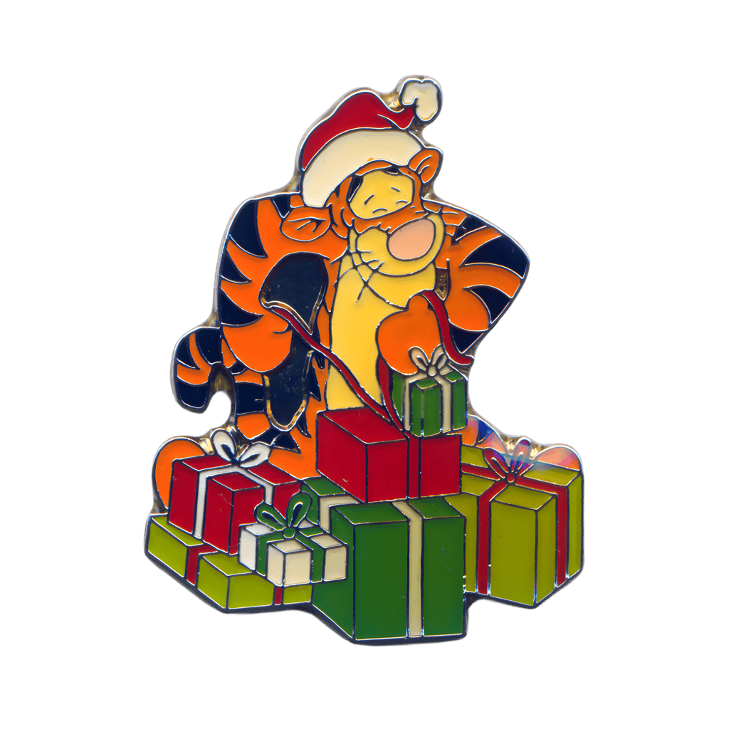 Tigger Wrapping Presents Disney pin