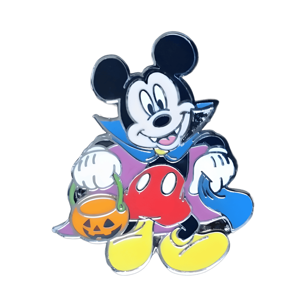 Characters in Costume DLP Booster Set - Mickey as Vampire with Pumpkin Bucket Disney pin