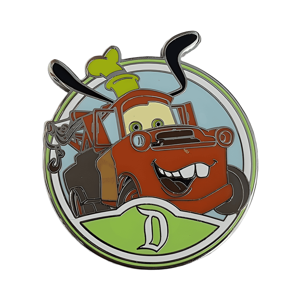 Tow Mater with Goofy Hat and ears Disney pin