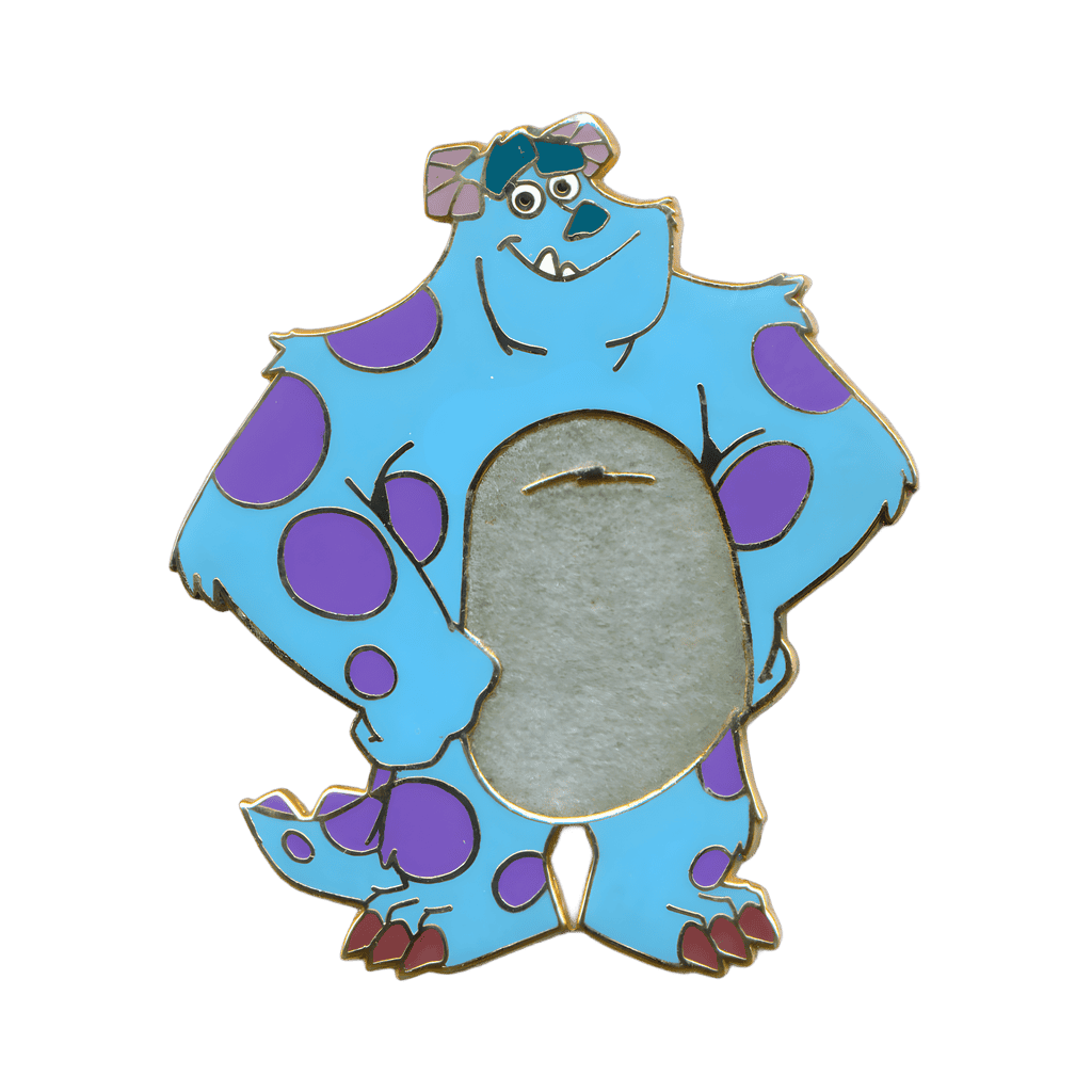 Monsters, Inc. — Sulley with a Fuzzy Belly, Flocked Disney pin