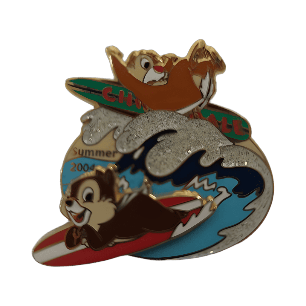 Chip & Dale - Surfing Disney pin