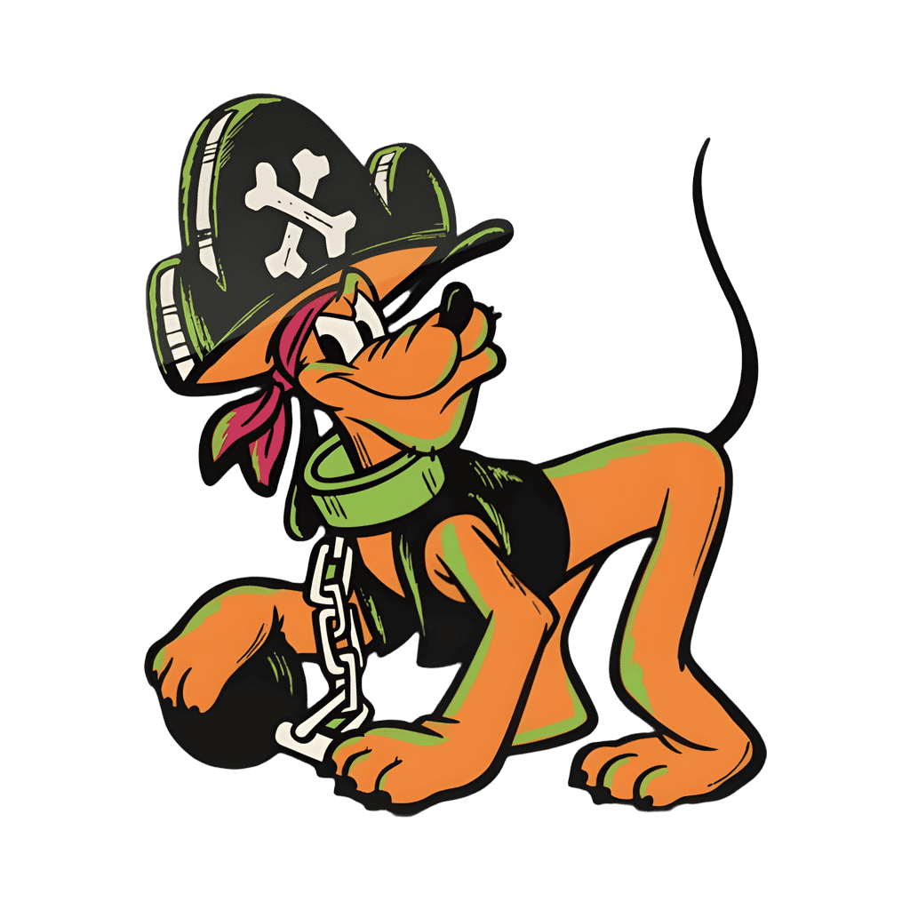 Pluto - Pirate Costume (1530) Disney pin