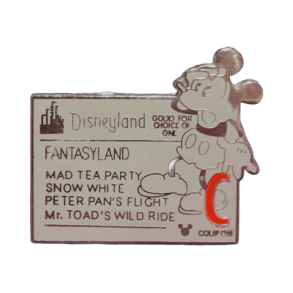 "C" Fantasyland Disney pin