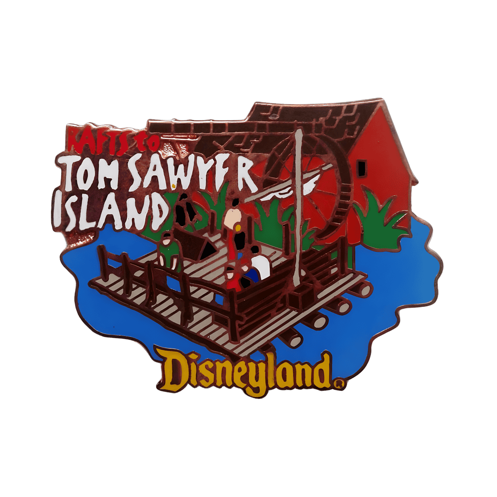 Rafts to Tom Sawyer Island Disney pin